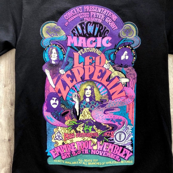 Led Zeppelin, Electric Magic, Concert, Tour, T-Shirt, Womens Size S, NEW No Tags - Picture 4 of 5